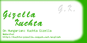 gizella kuchta business card